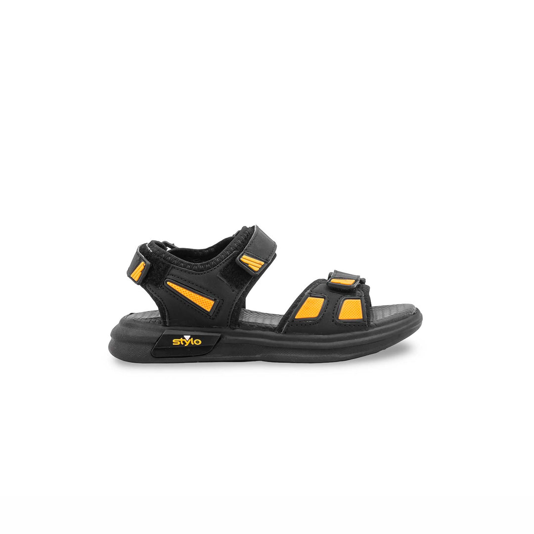 Boys Black Casual Sandal KD2689