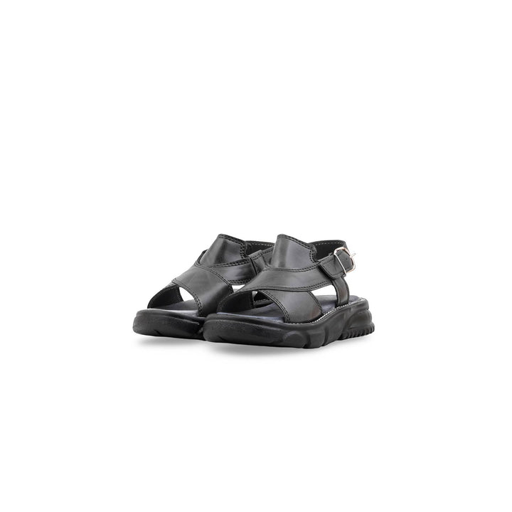 Boys Grey Formal Sandal KD2691