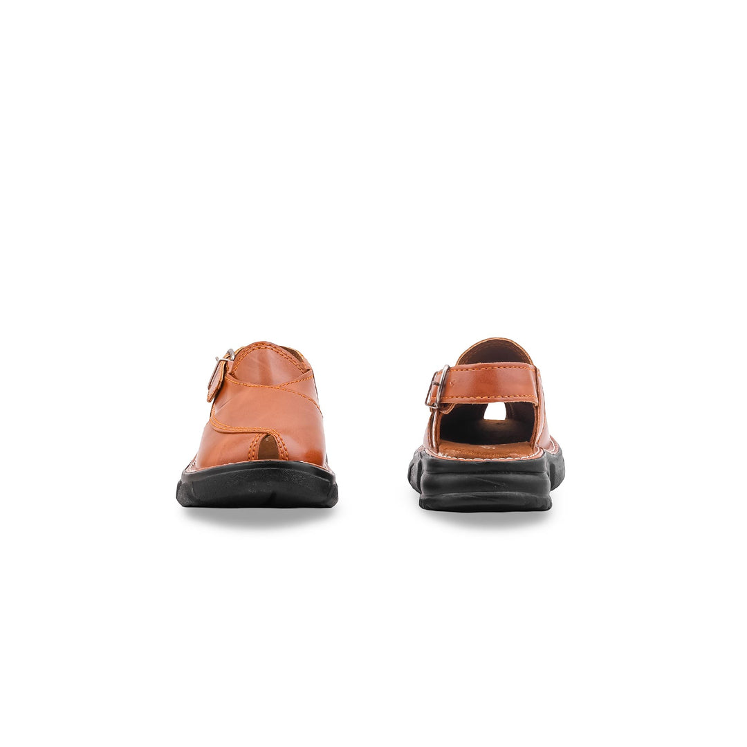 Boys Mustard Peshawari Chappal KD2692