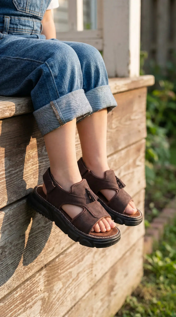Boys Coffee Formal Sandal KD2694