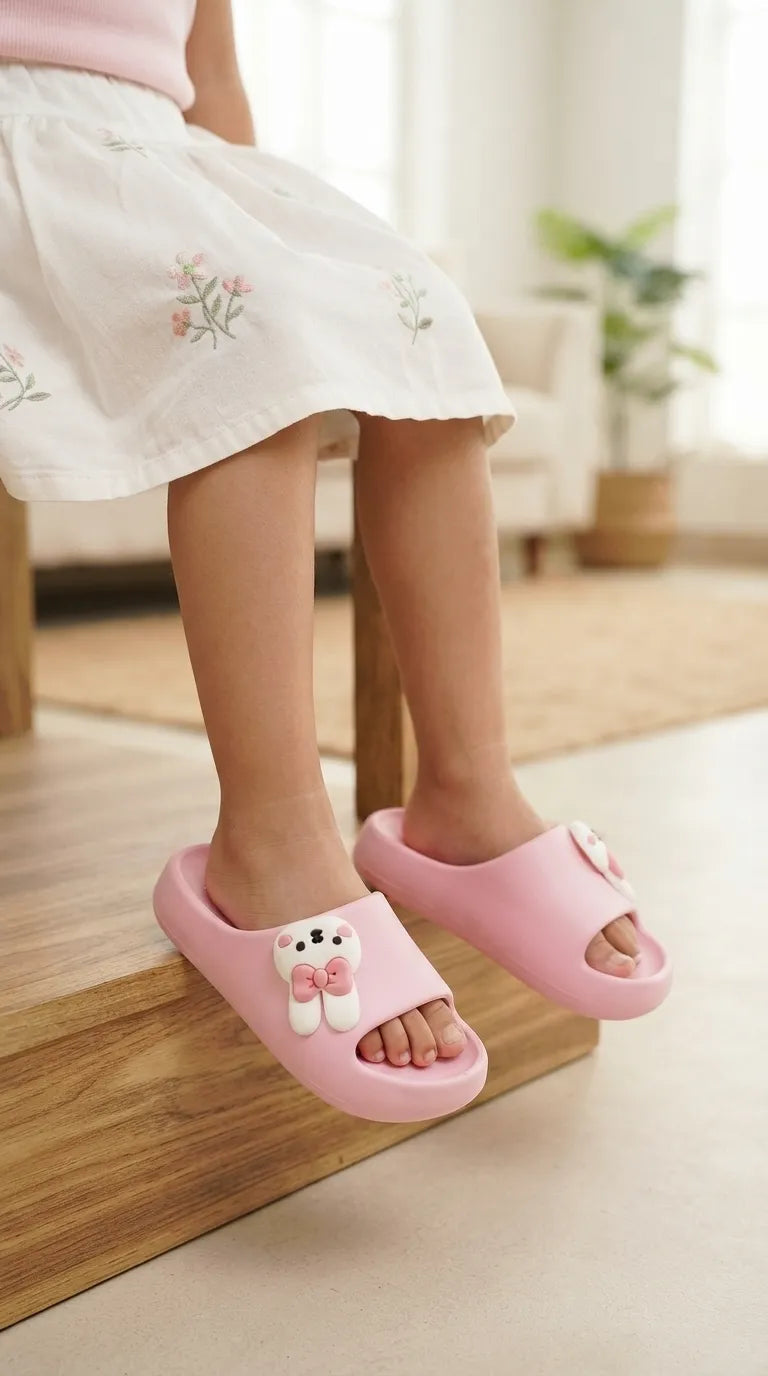 Girls Pink Flip Flops KD2715
