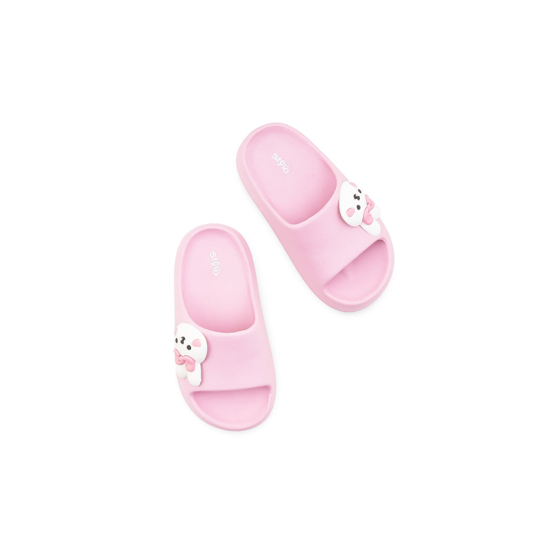 Girls Pink Flip Flops KD2715