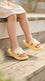 Girls Lemon Flip Flops KD2728