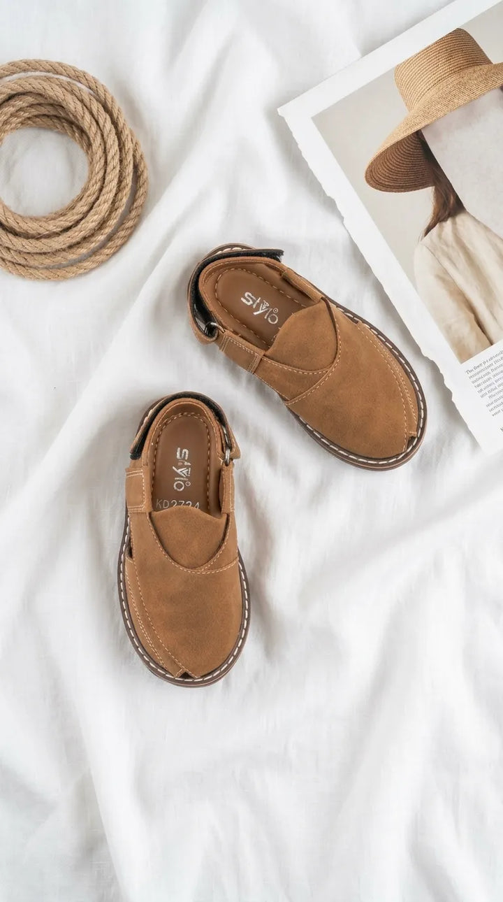Boys Mustard Peshawari Chappal KD2734