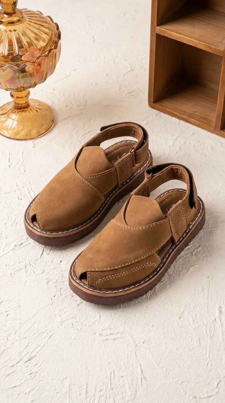Boys Mustard Peshawari Chappal KD2734