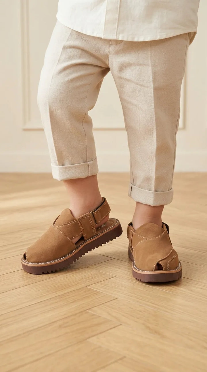 Boys Mustard Peshawari Chappal KD2734
