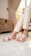 Girls Cream Casual Slipper KD2761