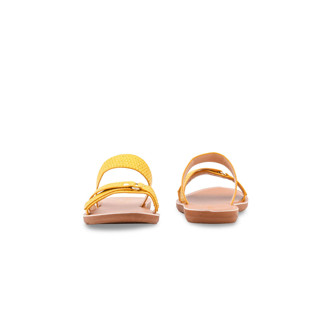 Girls Mustard Casual Slipper KD2762
