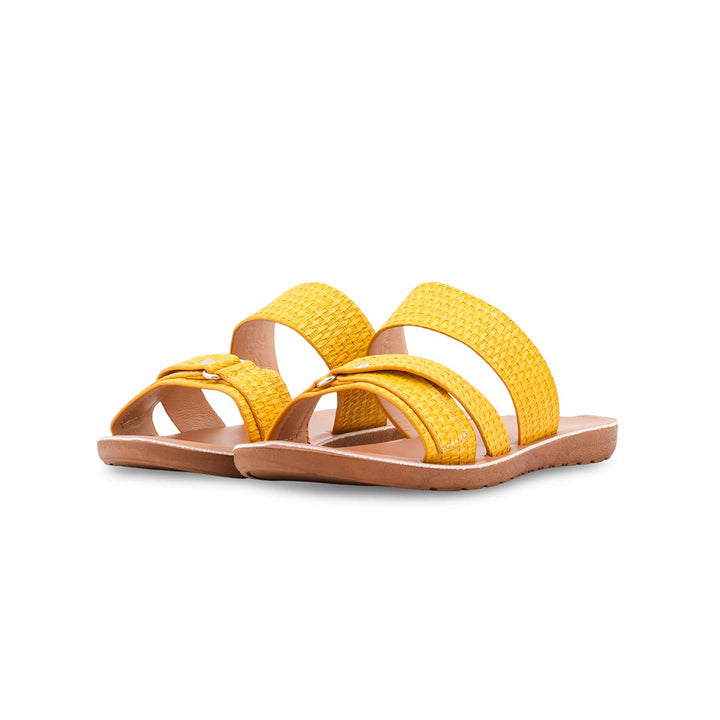Girls Mustard Casual Slipper KD2762