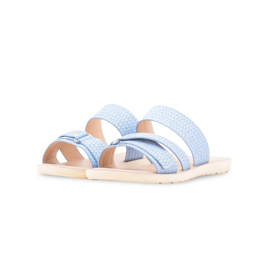 Girls Sky Blue Casual Slipper KD2762