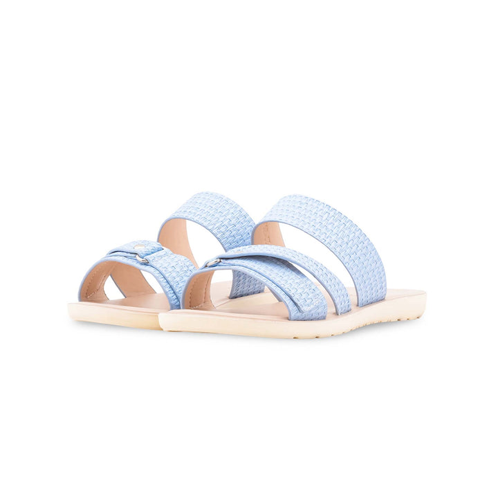 Girls Sky Blue Casual Slipper KD2762