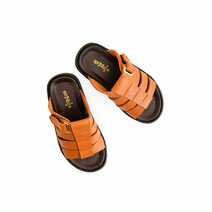 Boys Mustard Formal Slipper KD4715