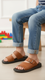 Boys Brown Formal Slipper KD4716