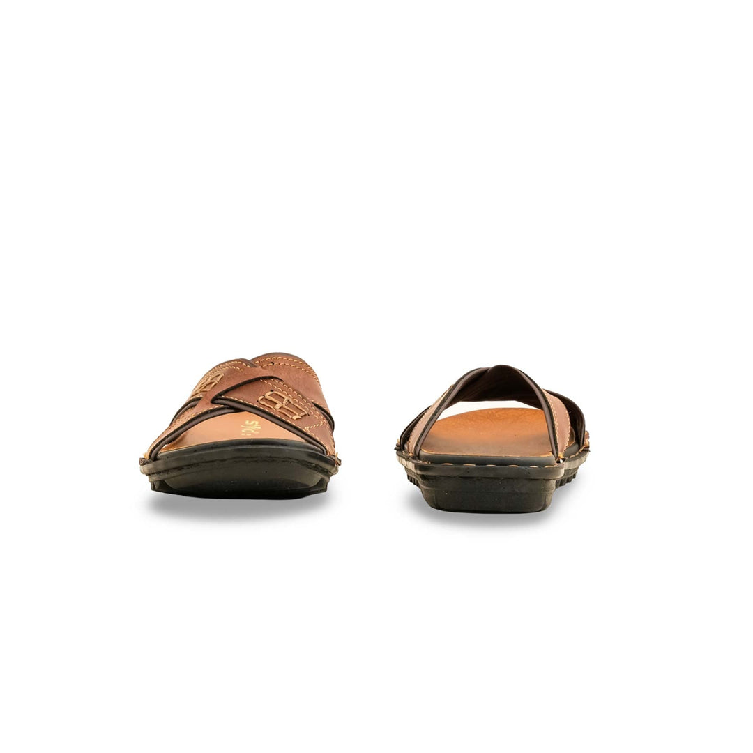 Boys Brown Formal Slipper KD4717