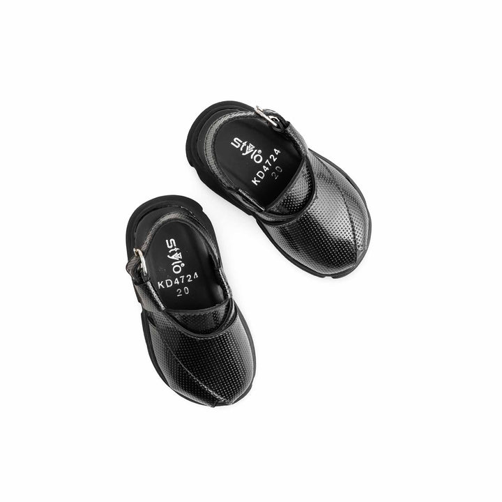 Boys Black Peshawari Chappal KD4724