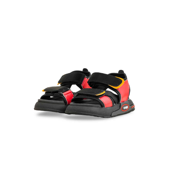 Boys Black Casual Sandal KD4762
