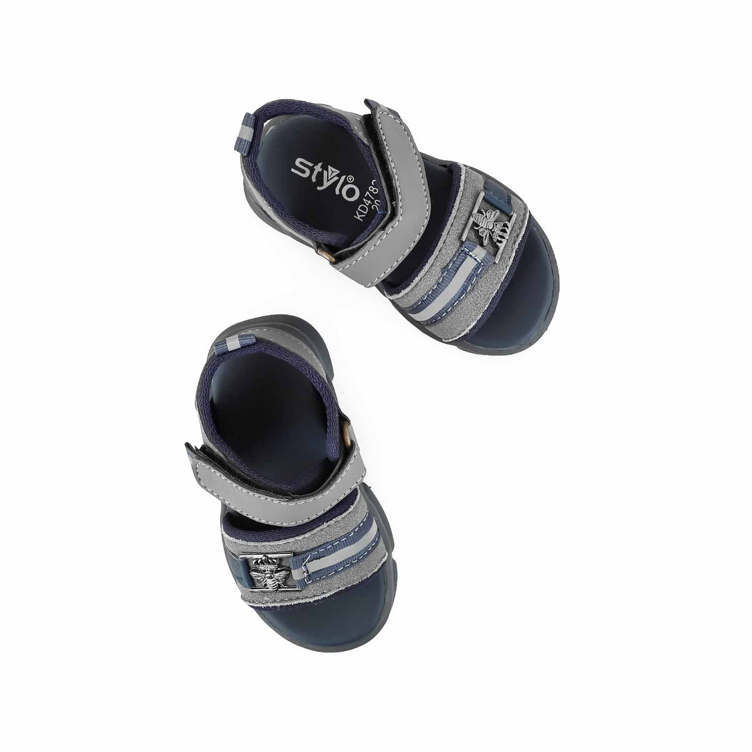 Boys Grey Formal Sandal KD4782