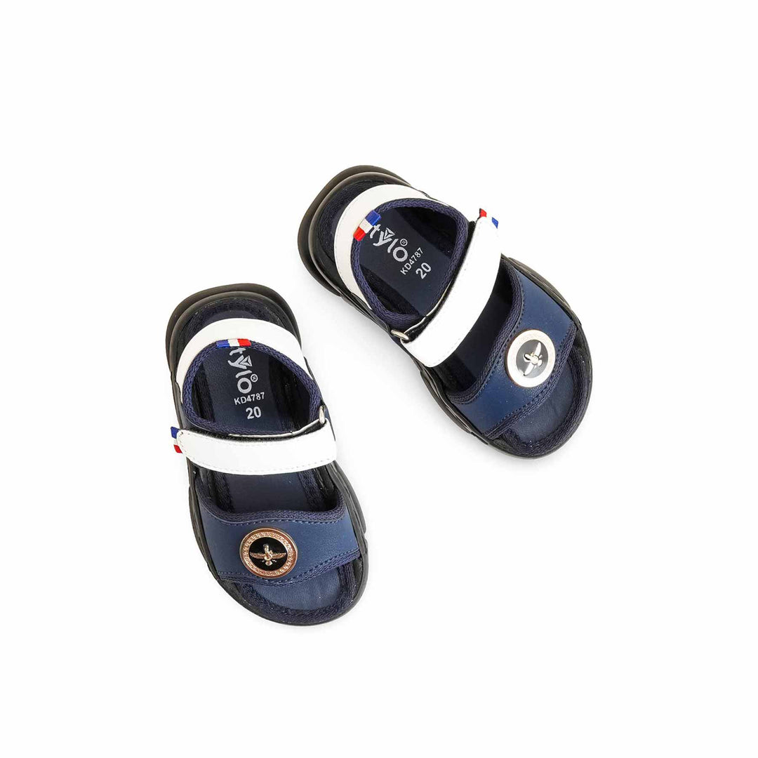 Boys Navy Formal Sandal KD4787