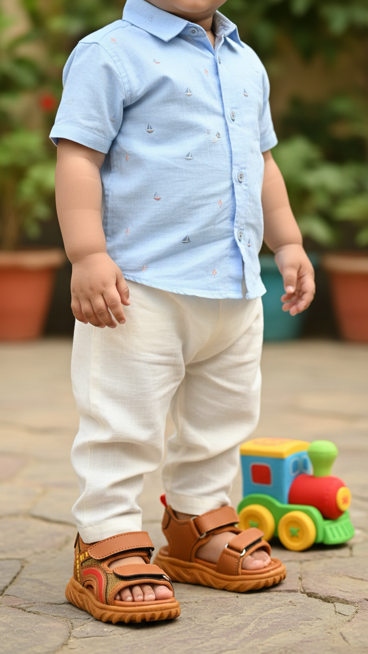 Babies Mustard Casual Sandal KD4794