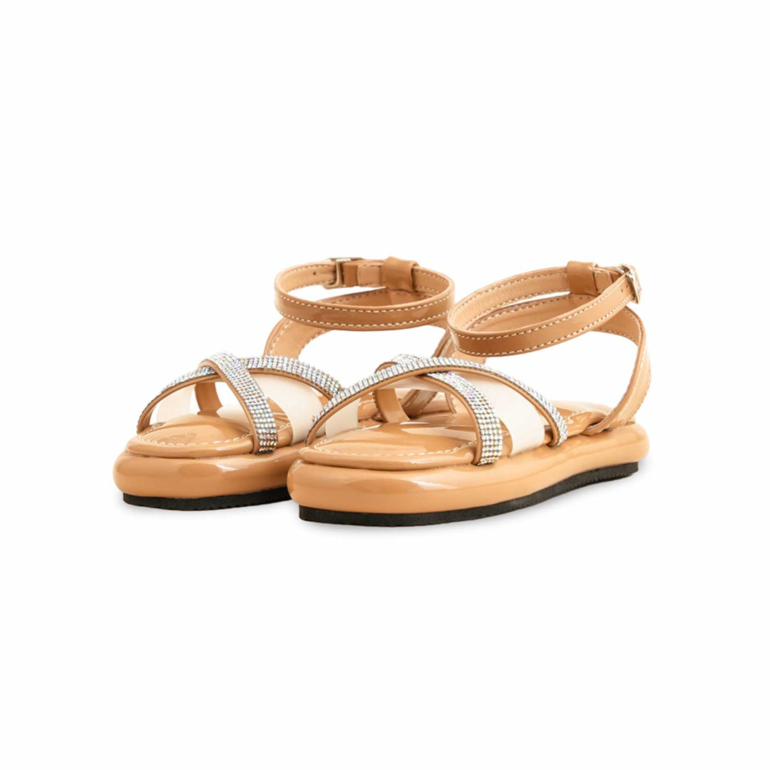 Girls Beige Formal Sandal KD4807
