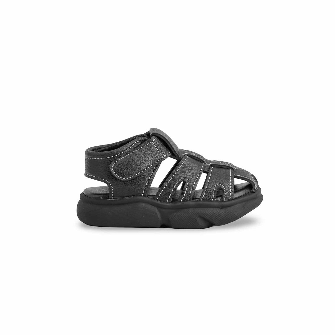 Boys Black Formal Sandal KD4864