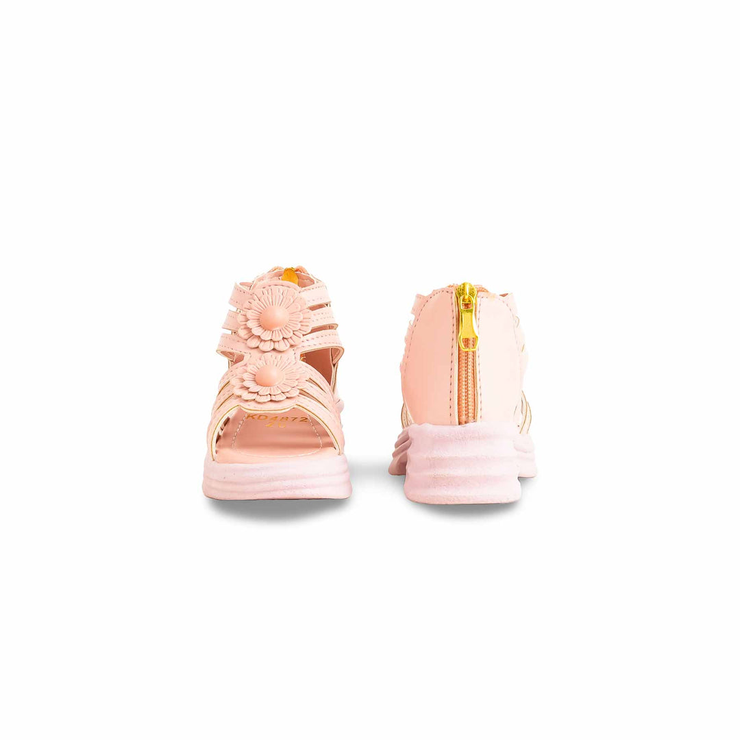 Girls Beige Formal Sandal KD4872