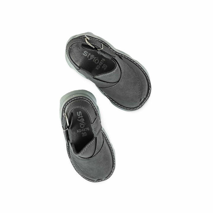 Boys Grey Peshawari Chappal KD4876