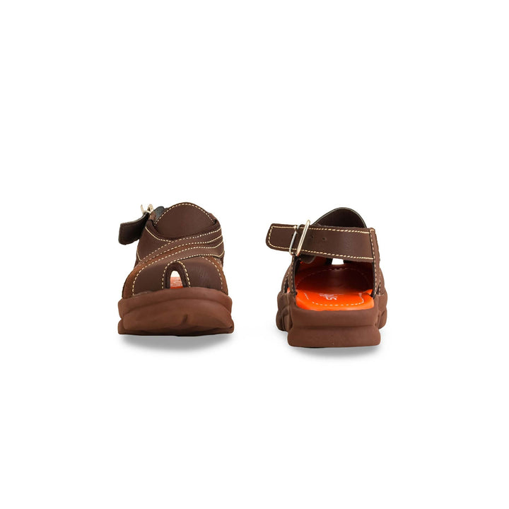 Boys Brown Peshawari Chappal KD4877