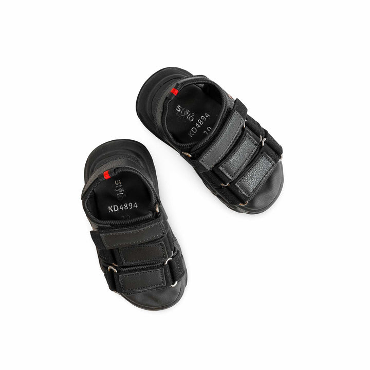 Boys Black Casual Sandal KD4894