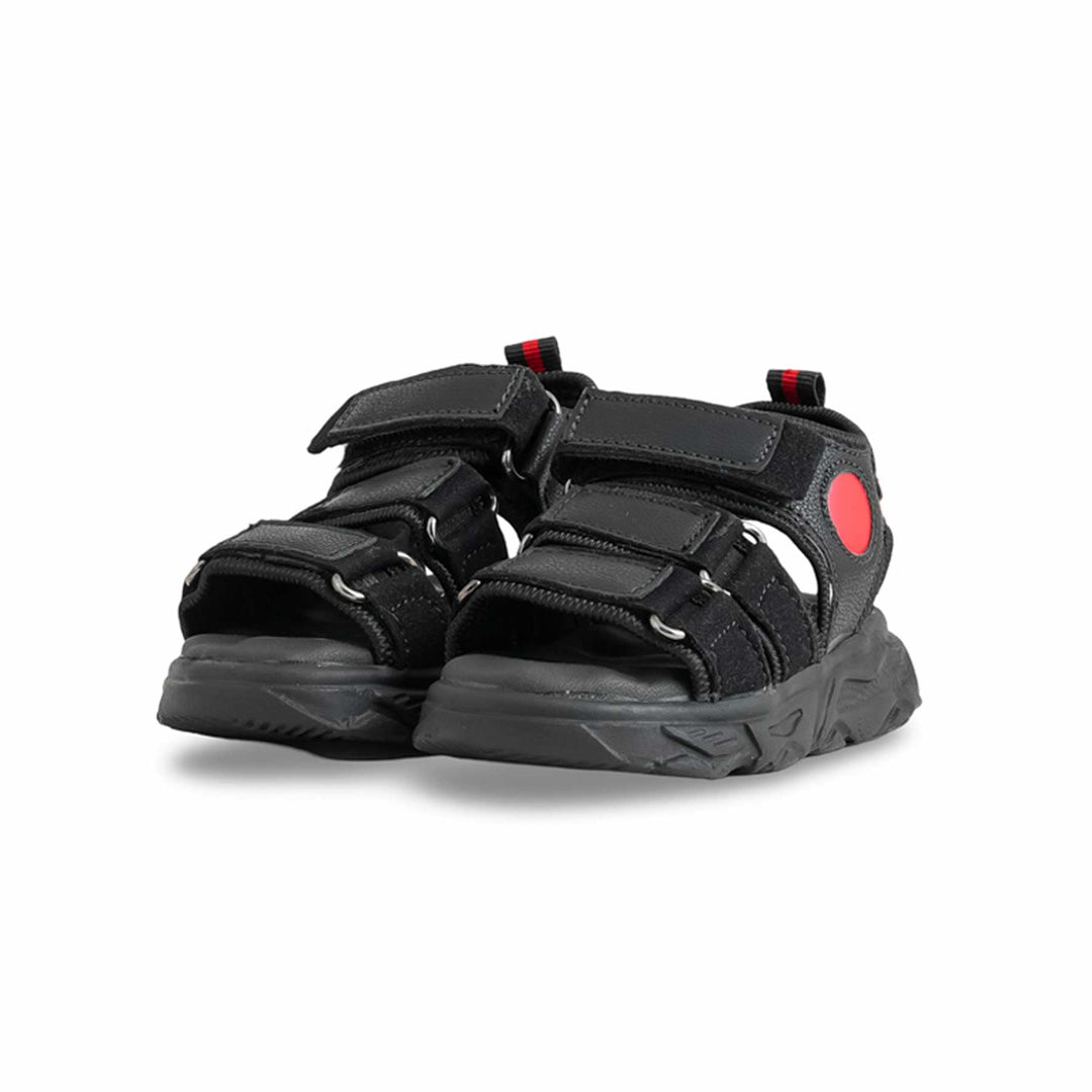 Boys Black Casual Sandal KD4894