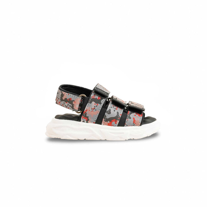 Boys Black Casual Sandal KD4897