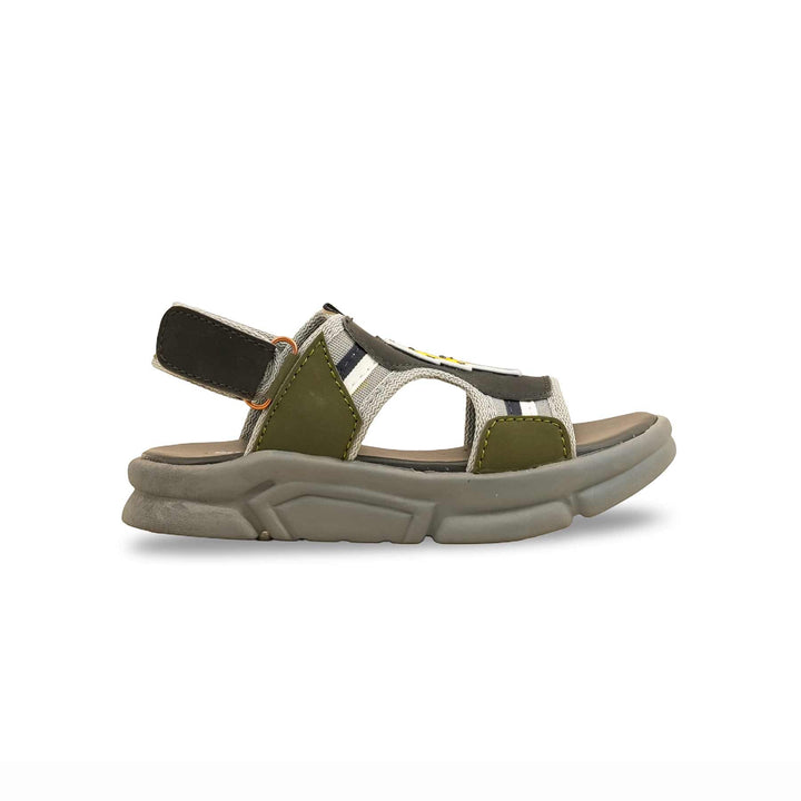 Boys Black Casual Sandal KD4926