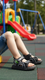 Boys Black Casual Sandal KD4930