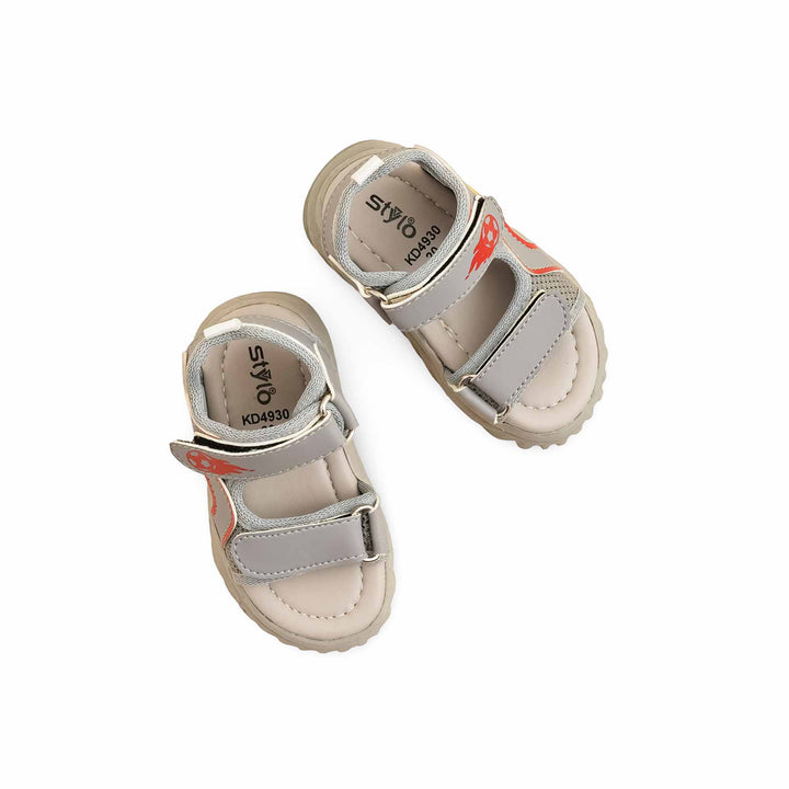 Boys Grey Casual Sandal KD4930