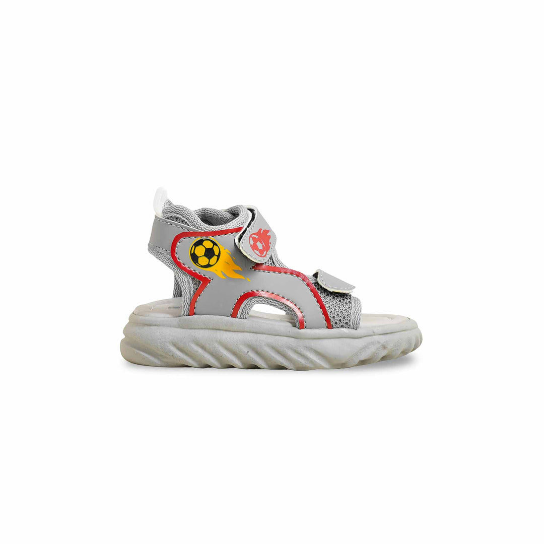 Boys Grey Casual Sandal KD4930