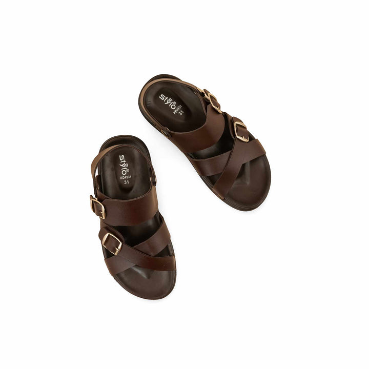 Boys Brown Formal Sandal KD4931
