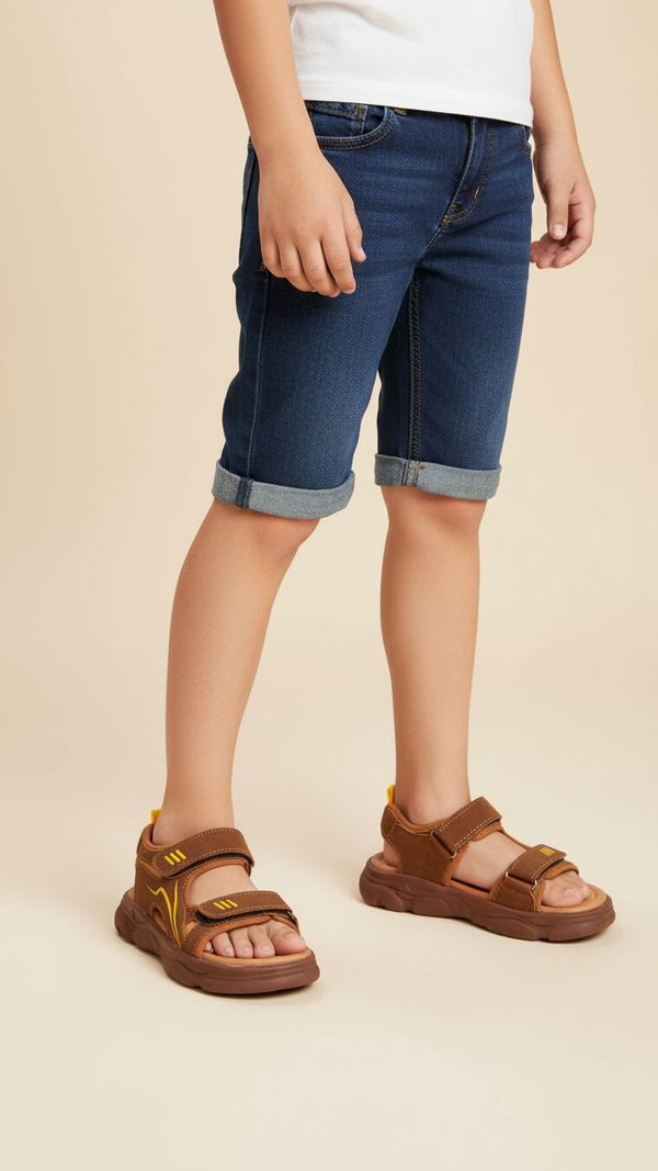 Boys Brown Casual Sandal KD4943