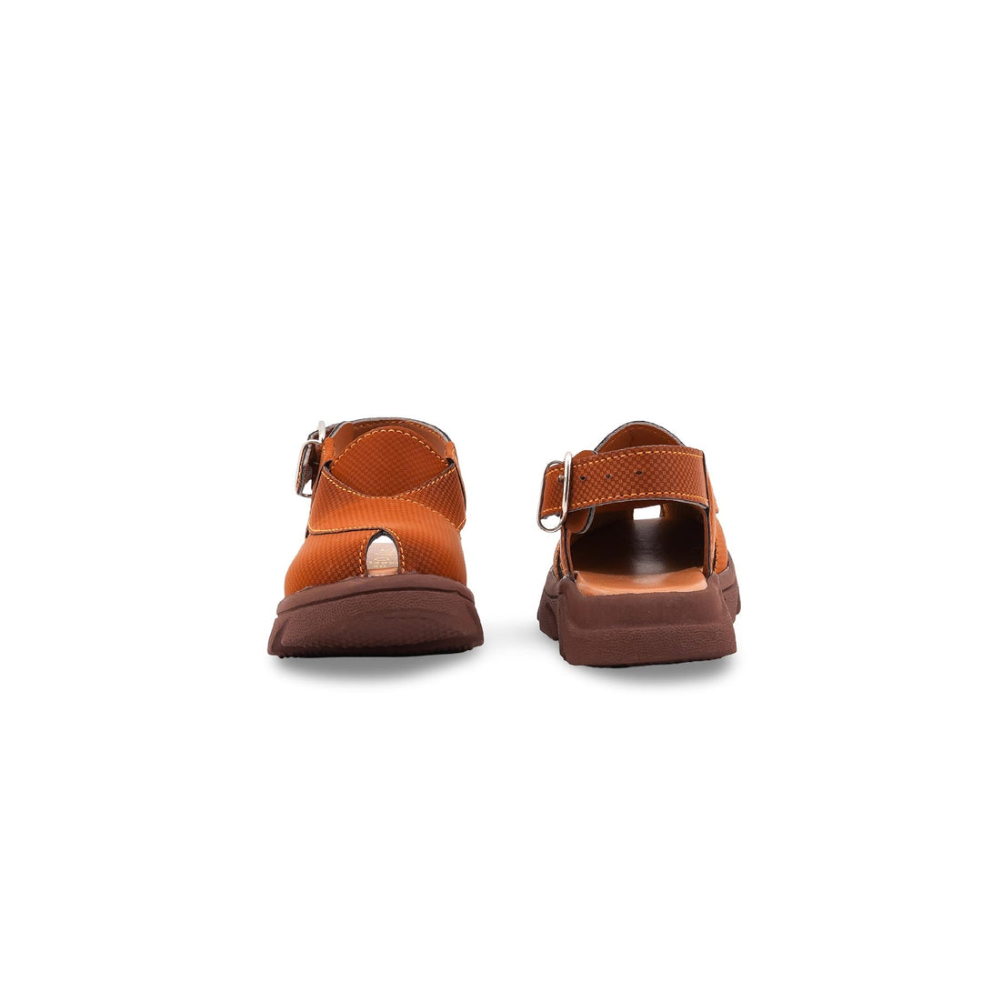 Boys Mustard Peshawari Chappal KD4956