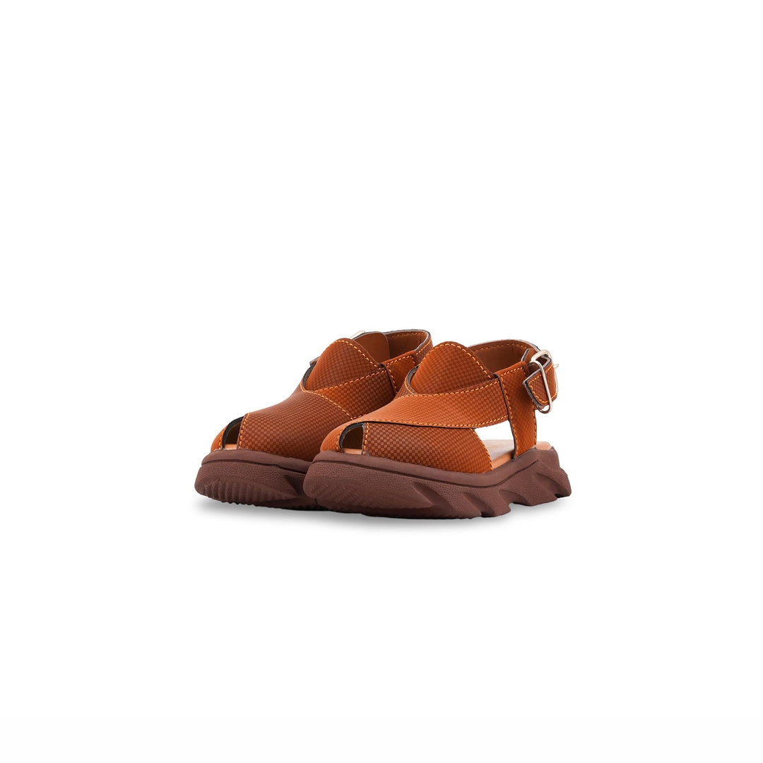 Boys Mustard Peshawari Chappal KD4956