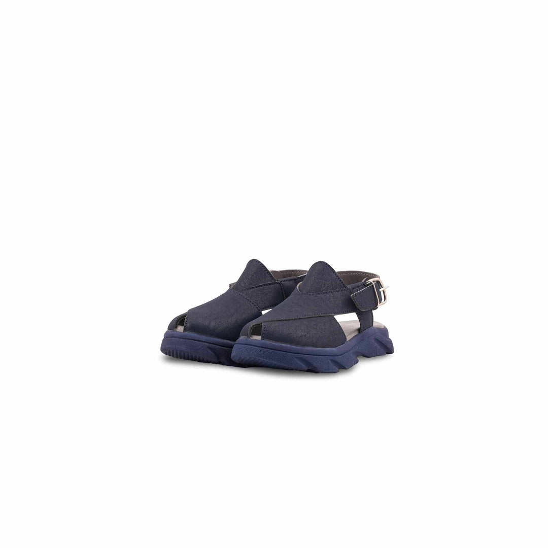 Boys Navy Peshawari Chappal KD4957