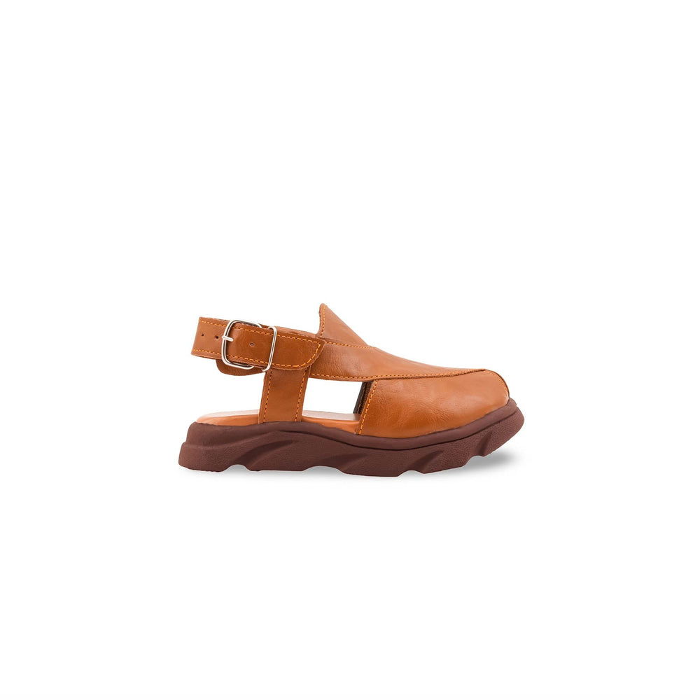 Boys Mustard Peshawari Chappal KD4958