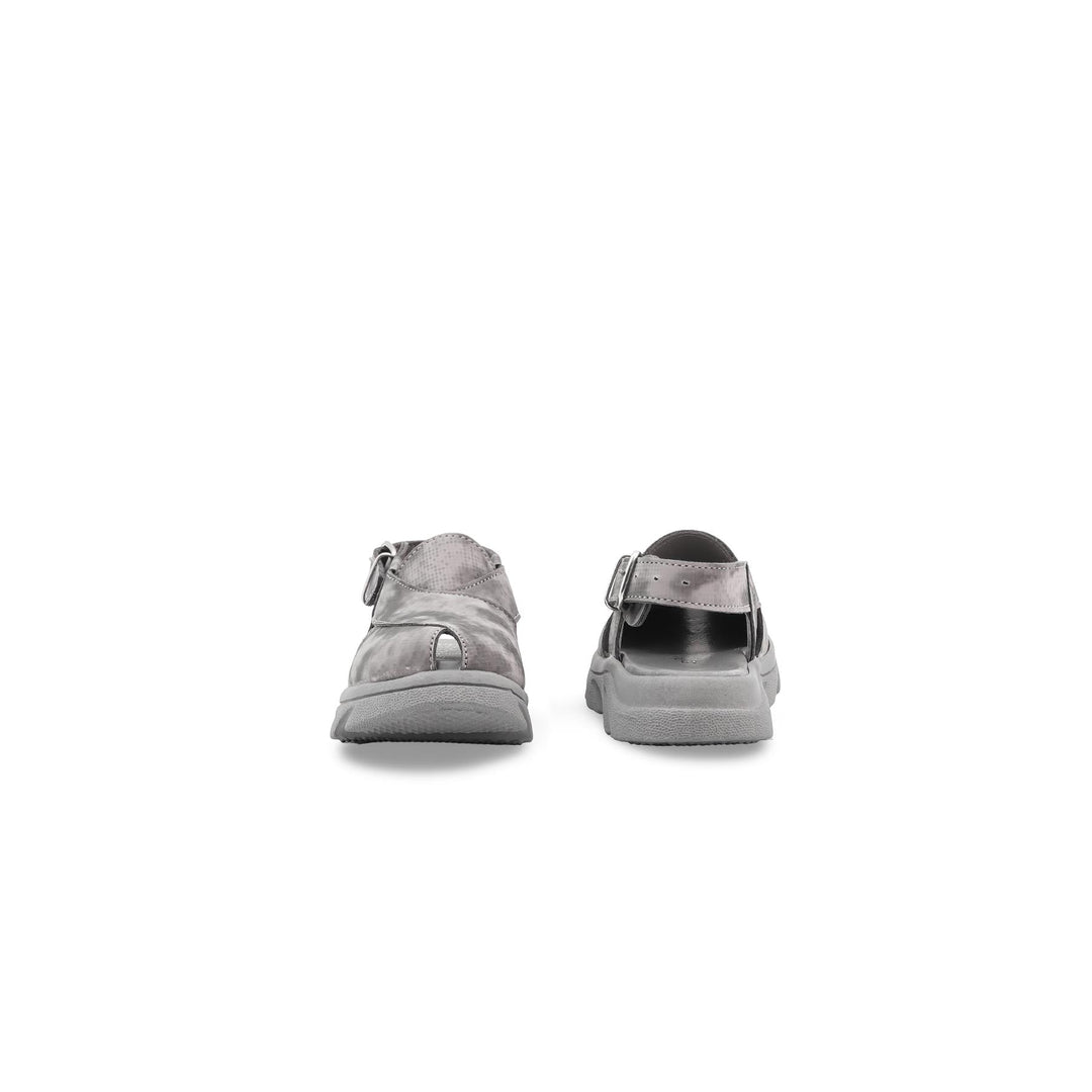 Boys Grey Peshawari Chappal KD4960