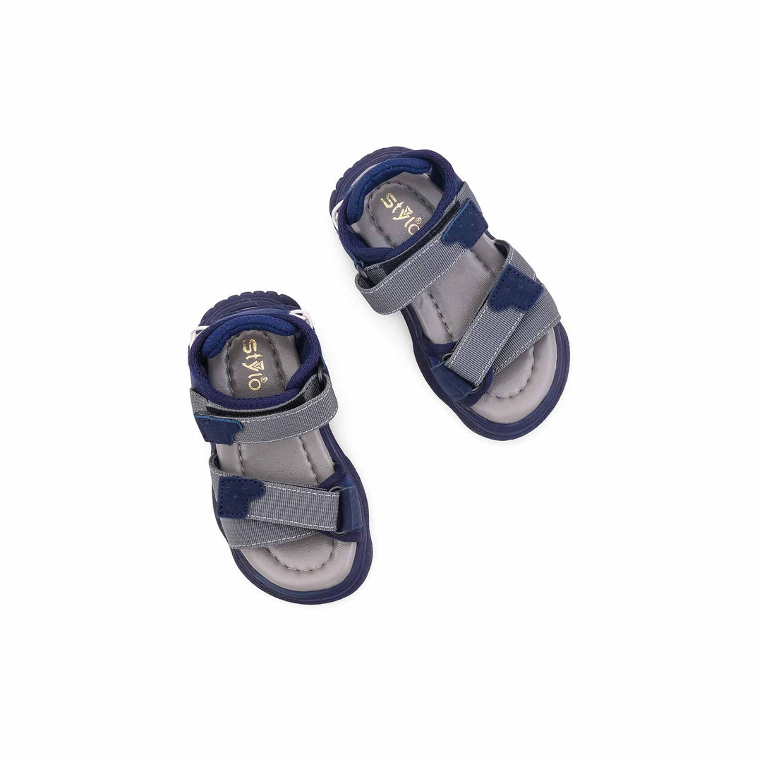 Boys Grey Casual Sandal KD4971