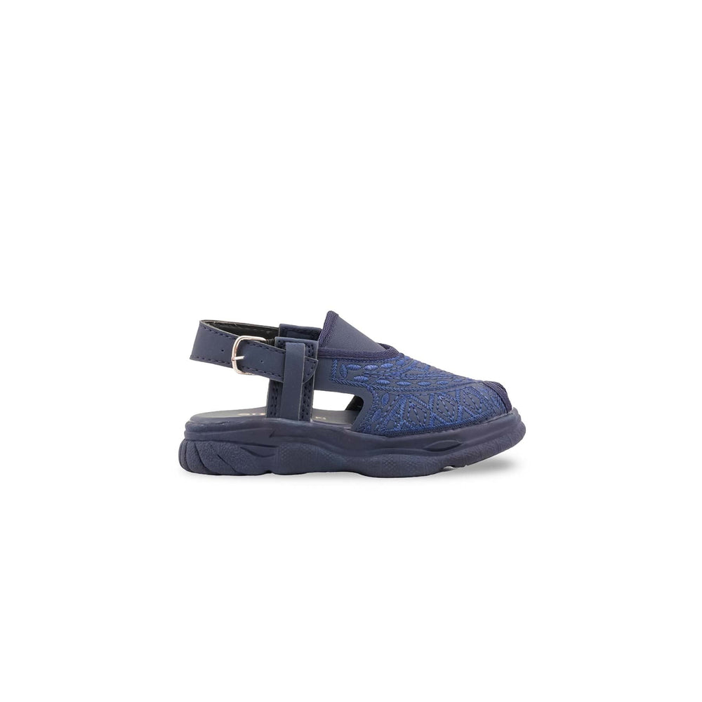 Boys Navy Peshawari Chappal KD4975