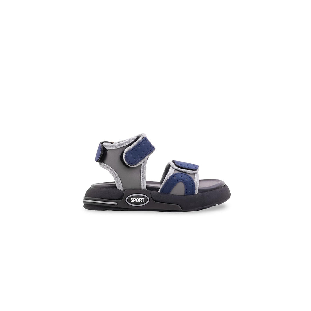 Boys Grey Casual Sandal KD4977