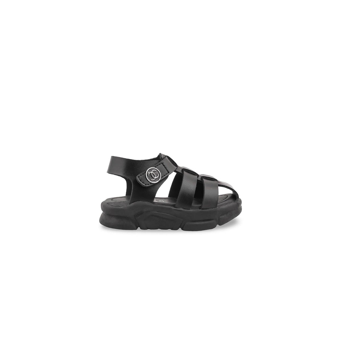 Boys Black Formal Sandal KD4980