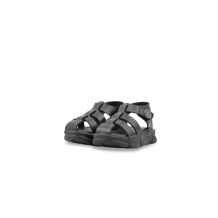 Boys Black Formal Sandal KD4980