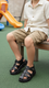 Boys Black Formal Sandal KD4980