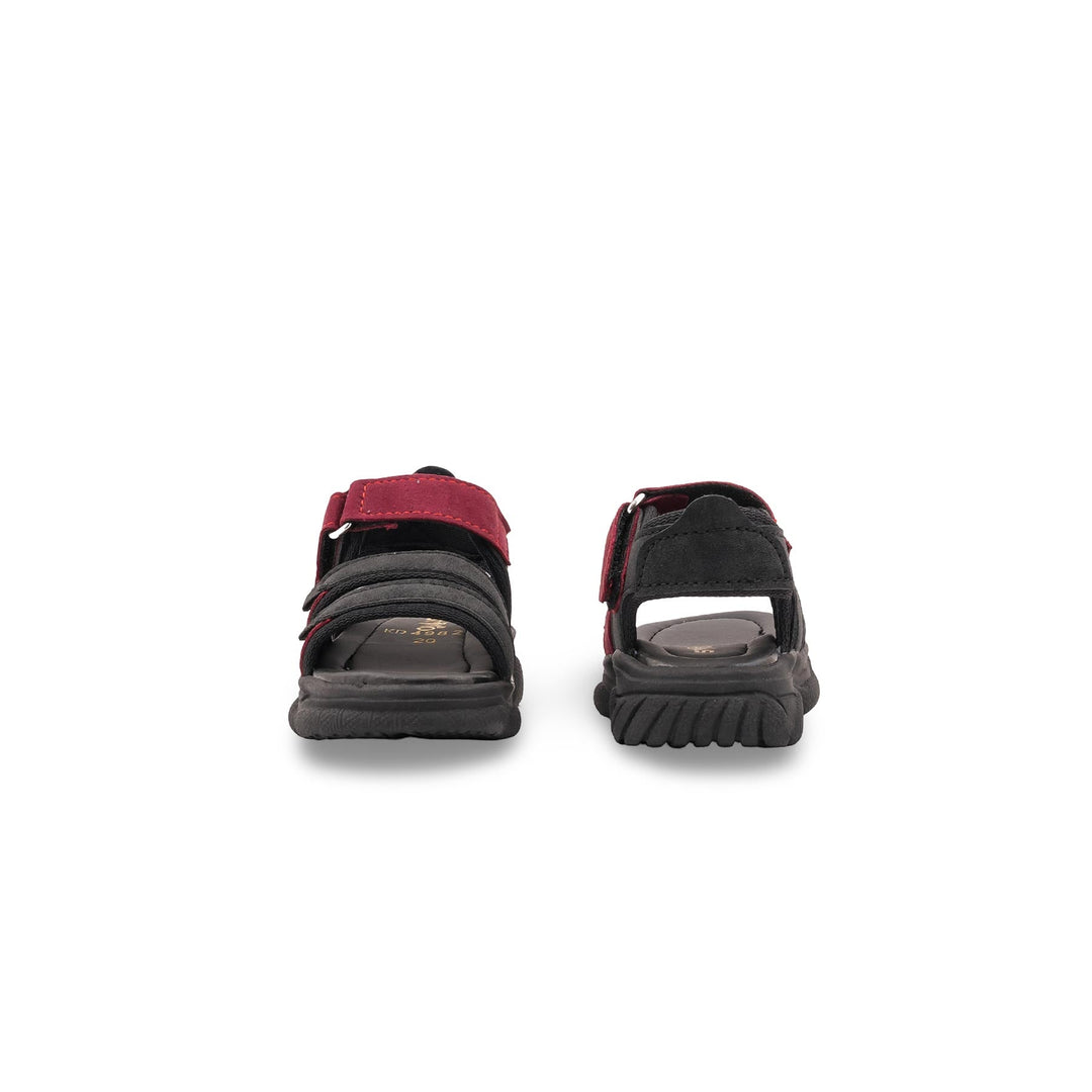 Boys Black Casual Sandal KD4982