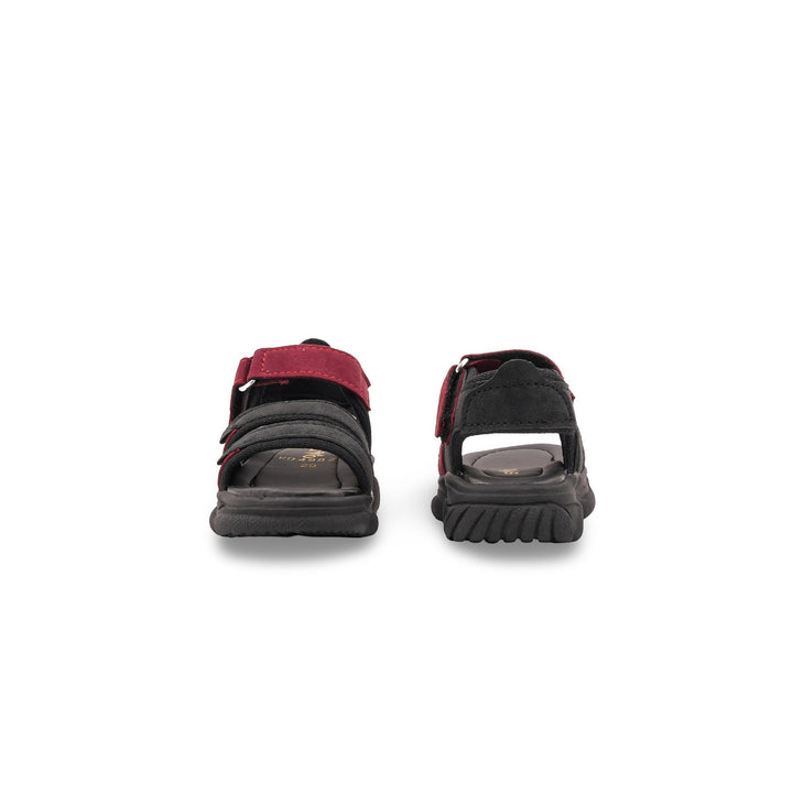 Boys Black Casual Sandal KD4982